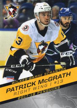 2017-18 Choice Wilkes-Barre/Scranton Penguins (AHL) #28 Patrick McGrath Front