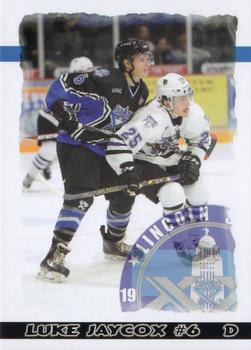 2015-16 Blueline Booster Club Lincoln Stars (USHL) #4 Luke Jaycox Front
