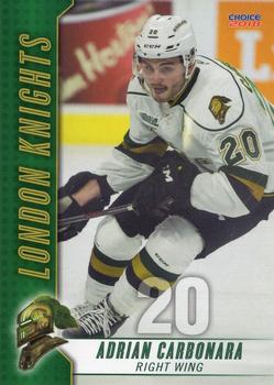 2017-18 Choice London Knights (OHL) #2 Adrian Carbonara Front