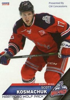 2017-18 Choice Hartford Wolf Pack (AHL) #13 Scott Kosmachuk Front