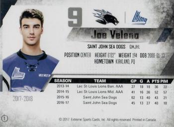 2017-18 Extreme Saint John Sea Dogs (QMJHL) #1 Joe Veleno Back