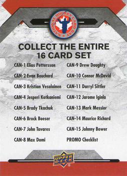2019 Upper Deck National Hockey Card Day Canada #PROMO Checklist Front