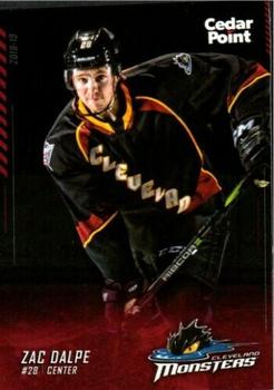 2018-19 Cedar Point Cleveland Monsters (AHL) #NNO Zac Dalpe Front