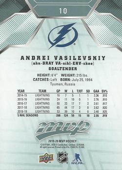 2019-20 Upper Deck MVP #10 Andrei Vasilevskiy Back