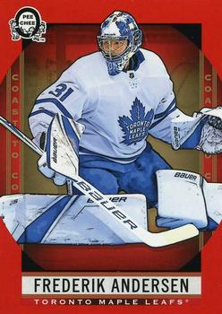 2018-19 O-Pee-Chee Coast to Coast - Red #48 Frederik Andersen Front