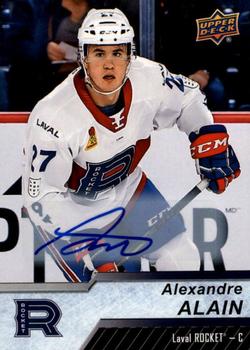 2018-19 Upper Deck AHL - Autographs #46 Alexandre Alain Front