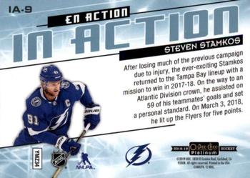 2018-19 O-Pee-Chee Platinum - In Action #IA-9 Steven Stamkos Back