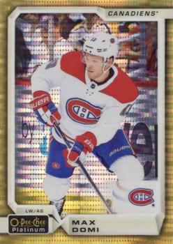 2018-19 O-Pee-Chee Platinum - Seismic Gold #102 Max Domi Front