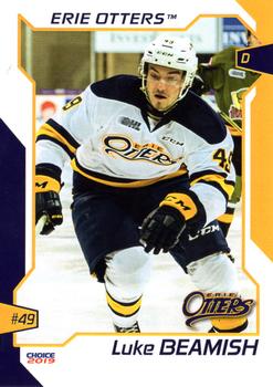 2018-19 Choice Erie Otters (OHL) #2 Luke Beamish Front