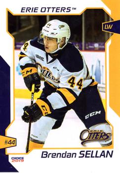 2018-19 Choice Erie Otters (OHL) #19 Brendan Sellan Front