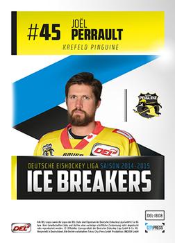 2014-15 Playercards (DEL) - Ice Breakers #DEL-IB08 Joel Perrault Back