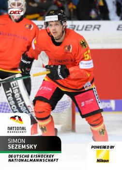 2018-19 Playercards (DEL) #DEL-398 Simon Sezemsky Front