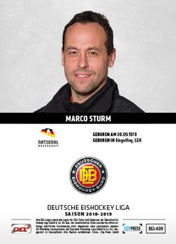 2018-19 Playercards (DEL) #DEL-409 Marco Sturm Back