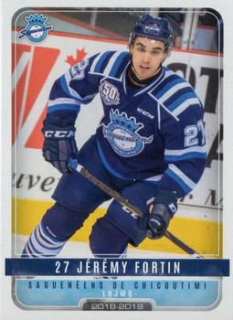 2018-19 Extreme Chicoutimi Sagueneens (QMJHL) #10 Jeremy Fortin Front