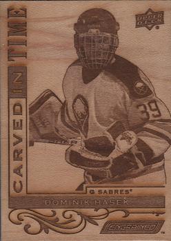 2018-19 Upper Deck Engrained - Carved in Time Wood #CT-19 Dominik Hasek Front
