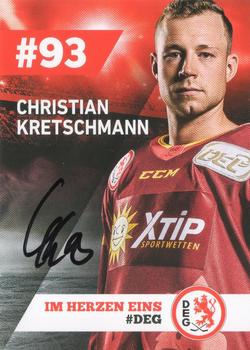 2018-19 Dusseldorfer EG Postcards #NNO Christian Kretschmann Front