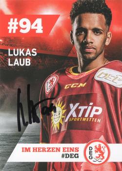 2018-19 Dusseldorfer EG Postcards #NNO Lukas Laub Front