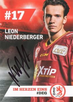 2018-19 Dusseldorfer EG Postcards #NNO Leon Niederberger Front