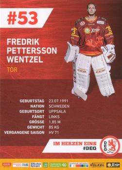2018-19 Dusseldorfer EG Postcards #NNO Fredrik Pettersson-Wentzel Back
