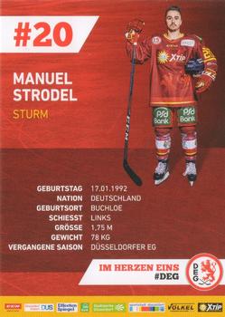 2018-19 Dusseldorfer EG Postcards #NNO Manuel Strodel Back