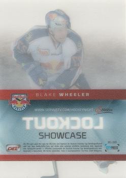 2012-13 Playercards (DEL) - Lockout Showcase #DEL-LS09 Blake Wheeler Back