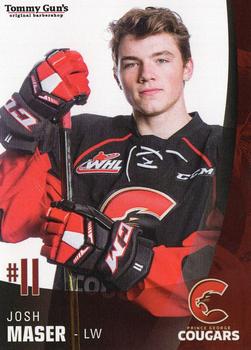 2017-18 Tommy Gun's Prince George Cougars (WHL) #9 Josh Maser Front
