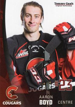 2017-18 Tommy Gun's Prince George Cougars (WHL) #18 Aaron Boyd Front