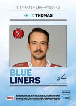 2018-19 Playercards (DEL2) - Blueliners #BL04 Felix Thomas Back