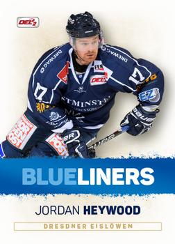 2018-19 Playercards (DEL2) - Blueliners #BL06 Jordan Heywood Front
