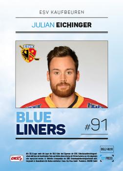 2018-19 Playercards (DEL2) - Blueliners #BL10 Julian Eichinger Back