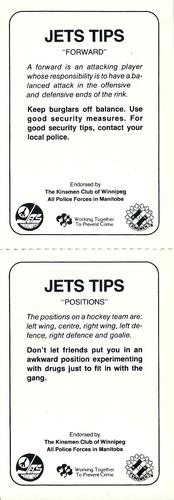 1984-85 Winnipeg Jets Police - Panels #NNO Andrew McBain / Brian Mullen Back