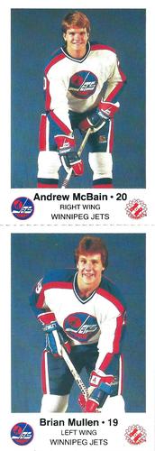 1984-85 Winnipeg Jets Police - Panels #NNO Andrew McBain / Brian Mullen Front