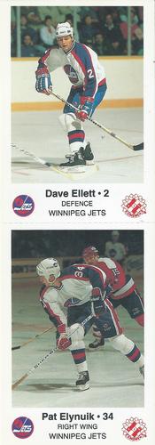 1988-89 Winnipeg Jets Police - Panels #NNO Dave Ellett / Pat Elynuik Front
