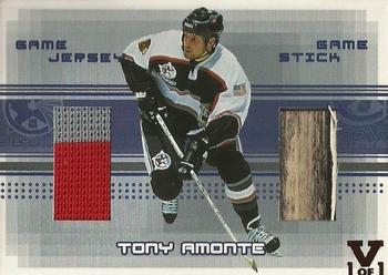 2015-16 In The Game Final Vault - 2000-01 Be a Player Memorabilia - Jersey and Stick (Red Vault Stamp) #JS-11 Tony Amonte Front