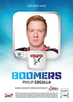 2014-15 Playercards Premium Serie 2 (DEL) - Boomers #DEL-BO07 Philip Gogulla Back