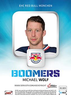 2014-15 Playercards Premium Serie 2 (DEL) - Boomers #DEL-BO10 Michael Wolf Back
