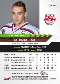 2013-14 Playercards Basic Serie (DEL) #DEL-300 Tim Bender Back