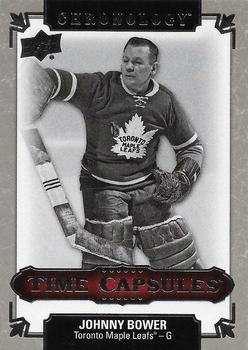2018-19 Upper Deck Chronology - Time Capsules Rip Cards #TC-12 Johnny Bower Front