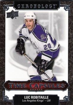 2018-19 Upper Deck Chronology - Time Capsules Rip Cards Black #TC-8 Luc Robitaille Front