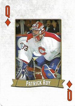 2014 Frameworth Hockey Legends Playing Cards #Q♦ Patrick Roy Front