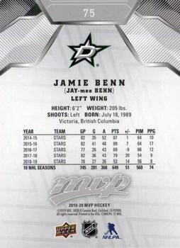 2019-20 Upper Deck MVP - Silver Script #75 Jamie Benn Back