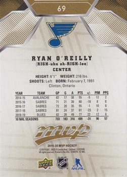 2019-20 Upper Deck MVP - Gold Script #69 Ryan O'Reilly Back