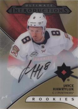 2018-19 Upper Deck Ultimate Collection - Ultimate Introductions Autographs #UI-1 Jayce Hawryluk Front