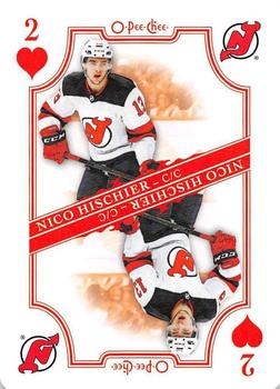 2019-20 O-Pee-Chee - Playing Cards #2♥ Nico Hischier Front