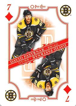 2019-20 O-Pee-Chee - Playing Cards #7♦ David Pastrnak Front
