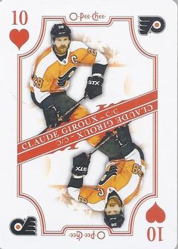 2019-20 O-Pee-Chee - Playing Cards #10♥ Claude Giroux Front