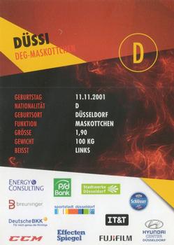 2015-16 Dusseldorfer EG Postcards #NNO Düssi Back