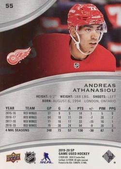 2019-20 SP Game Used #55 Andreas Athanasiou Back