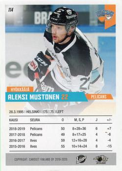 2019-20 Cardset Finland Series 1 #114 Aleksi Mustonen Back
