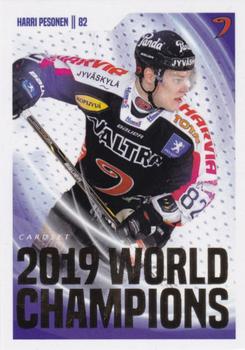 2019-20 Cardset Finland Series 1 - 2019 World Champions #22 Harri Pesonen Front